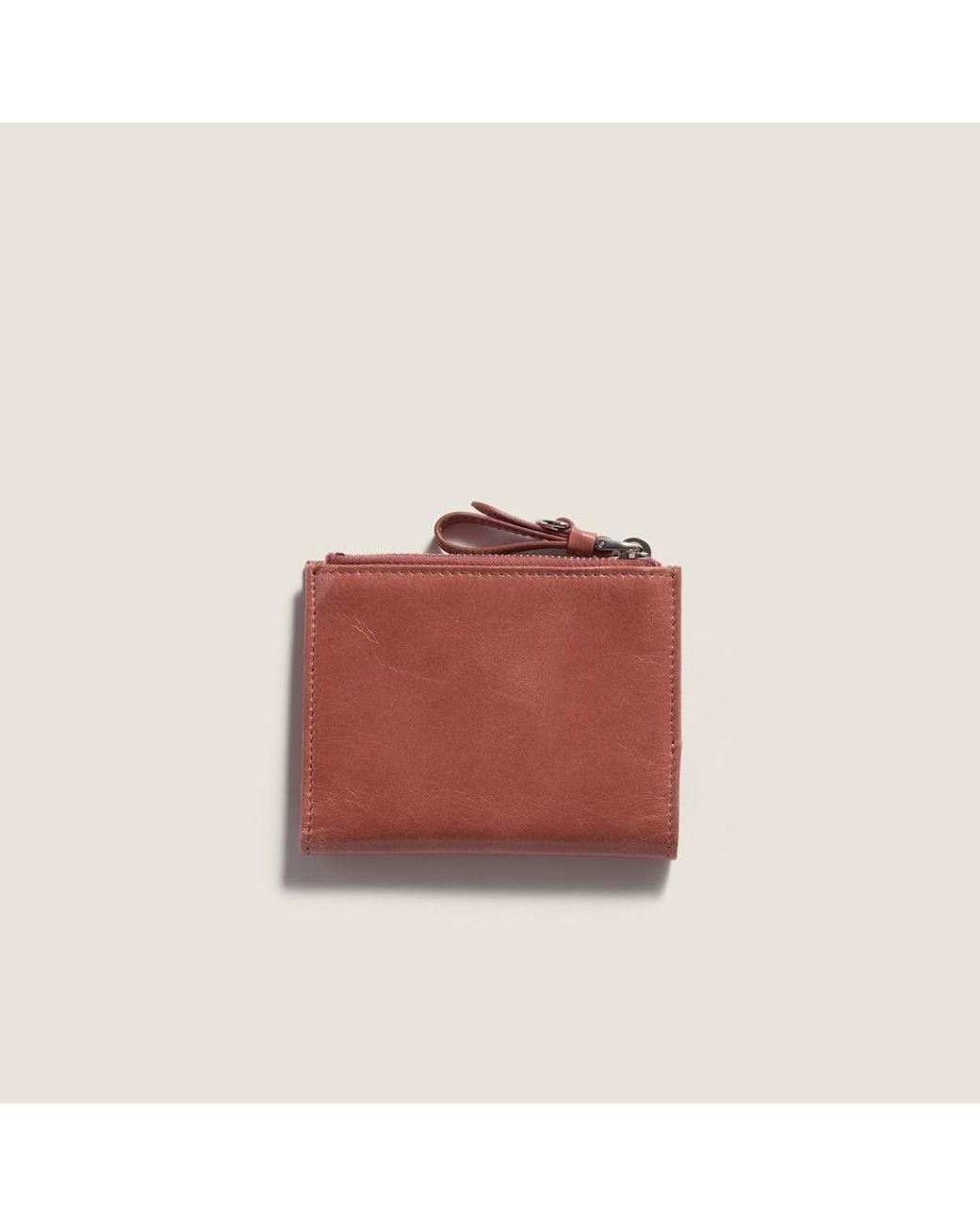 Miu Miu Red Logo-Embossed Leather Wallet
