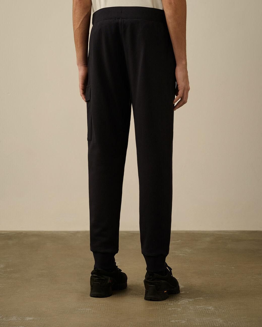 C P Company Black Relaxed Fit Jogging Pants for men