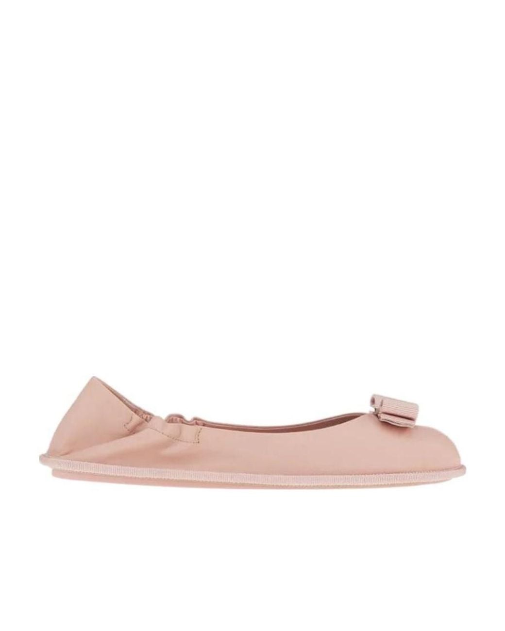 Ferragamo Pink Nomadic Stories Ballet Flats