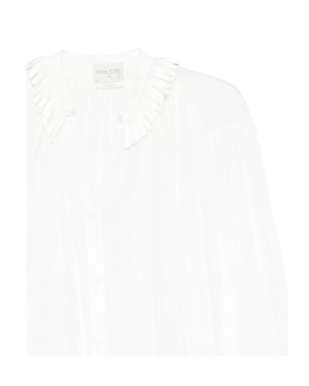 Forte_forte White Semi-Sheer Shirt