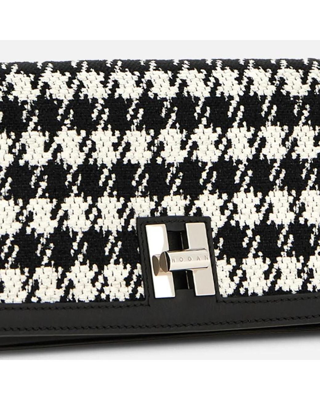 Hogan Black H-Turn Flap Bag Mini