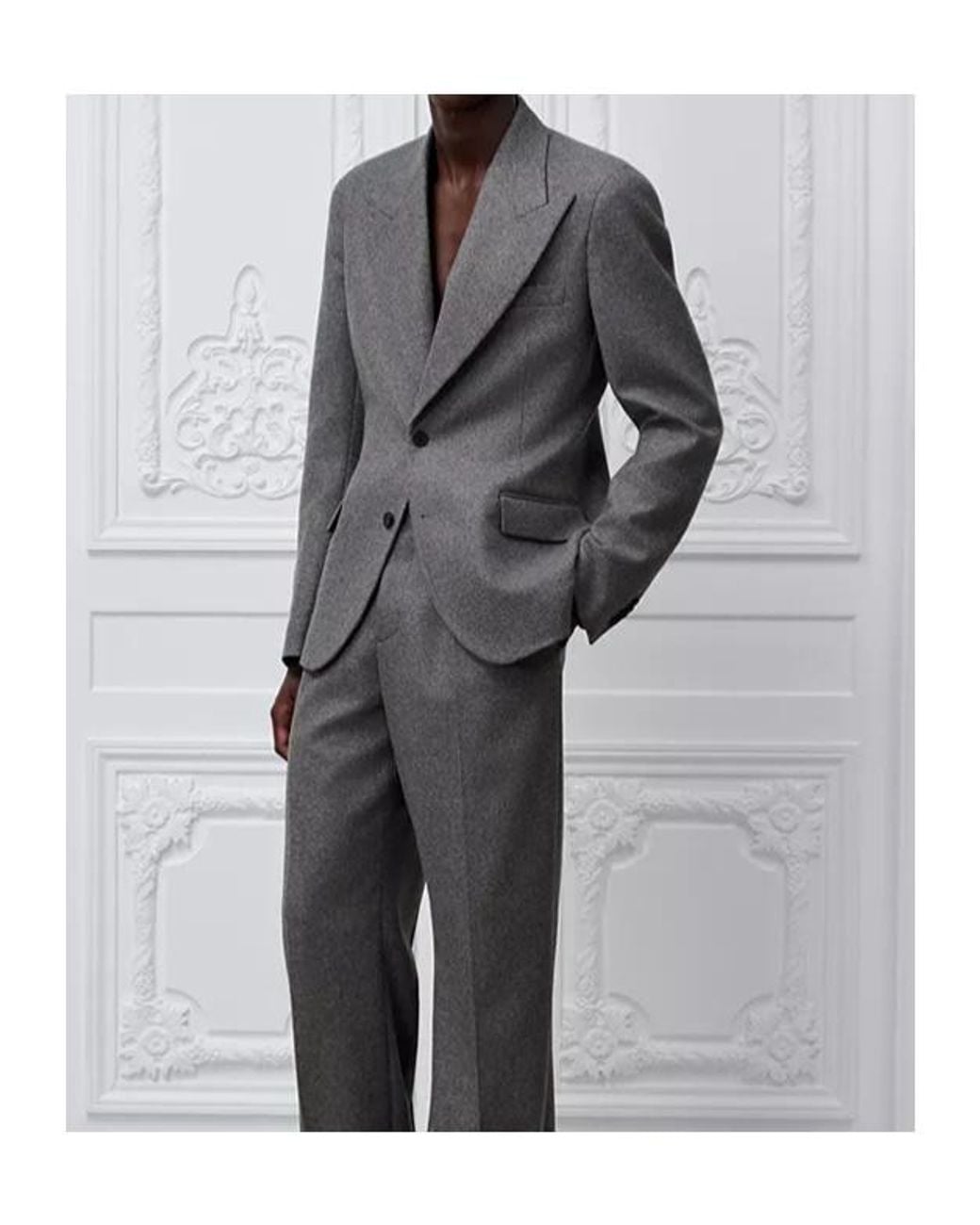 Dior Gray Single-Breasted Jacket for men