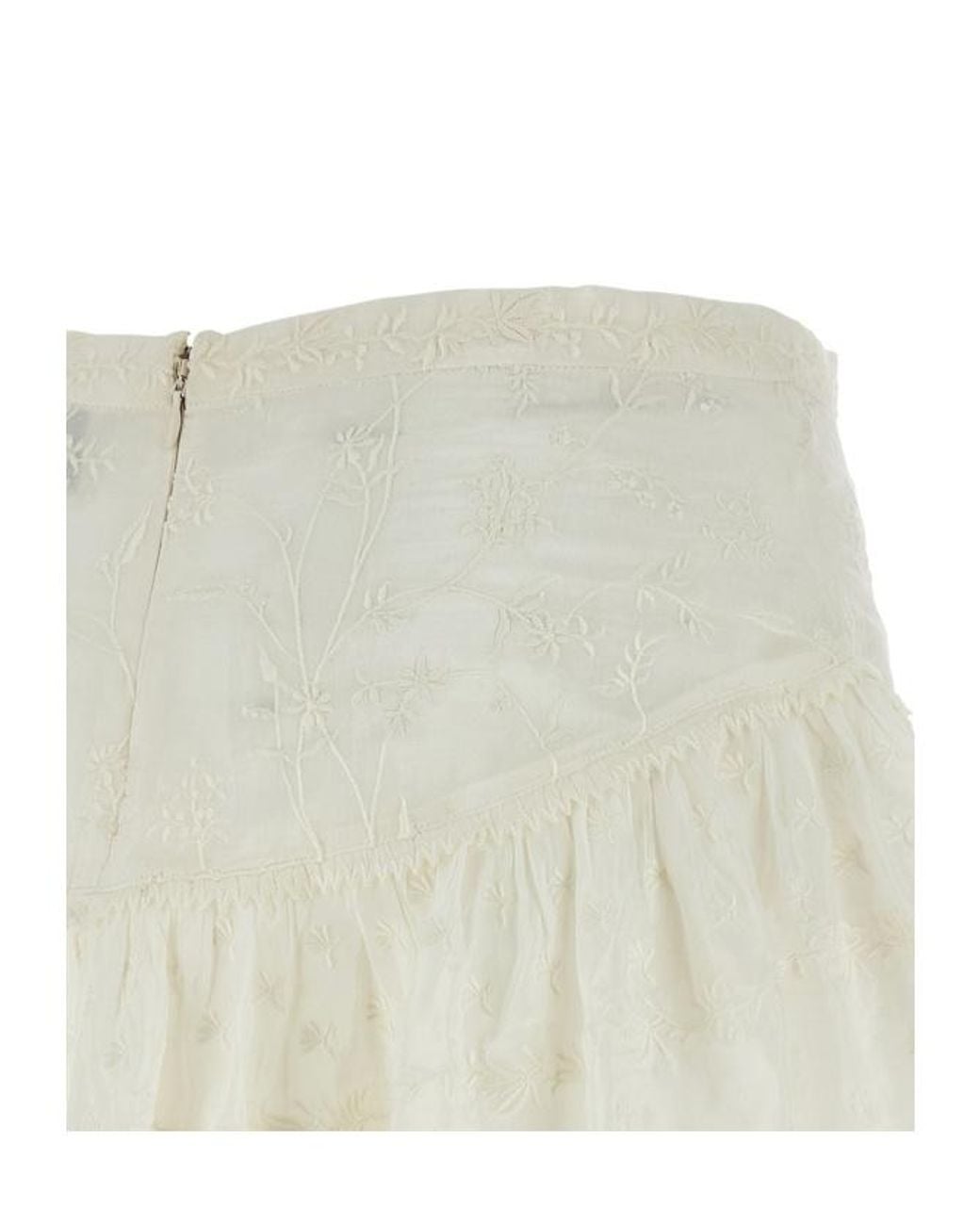 Isabel Marant White Embroidered Shorts