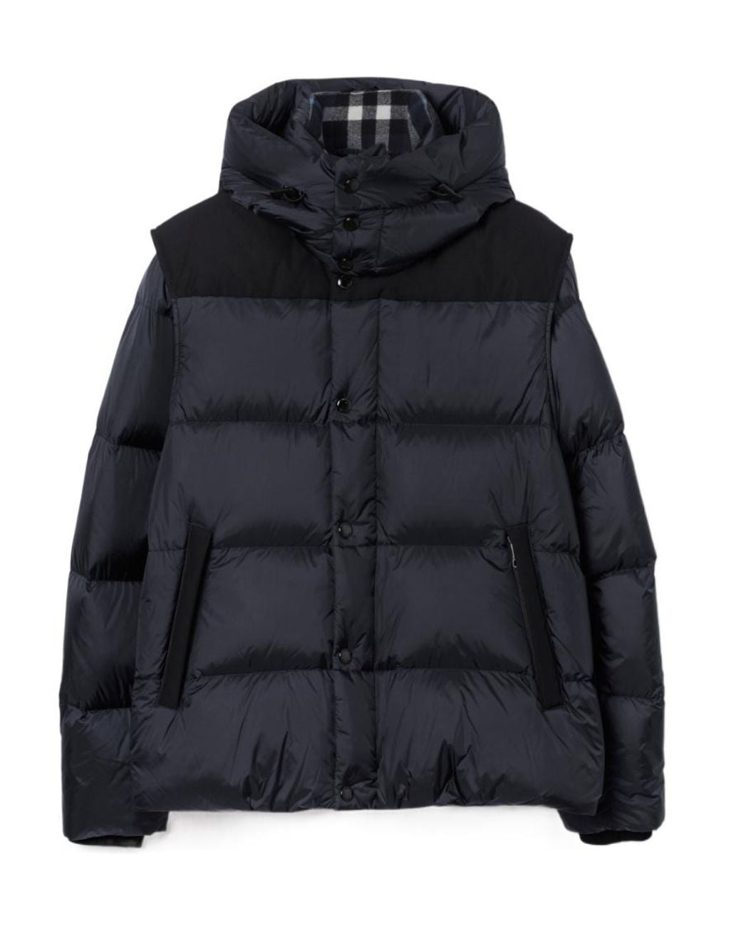 Burberry Black Logo-Patch Padded Jacket for men