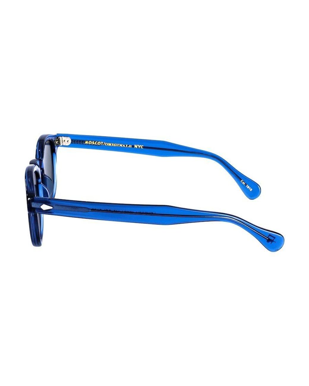 Moscot Blue Lemtosh Square Frame Glasses for men