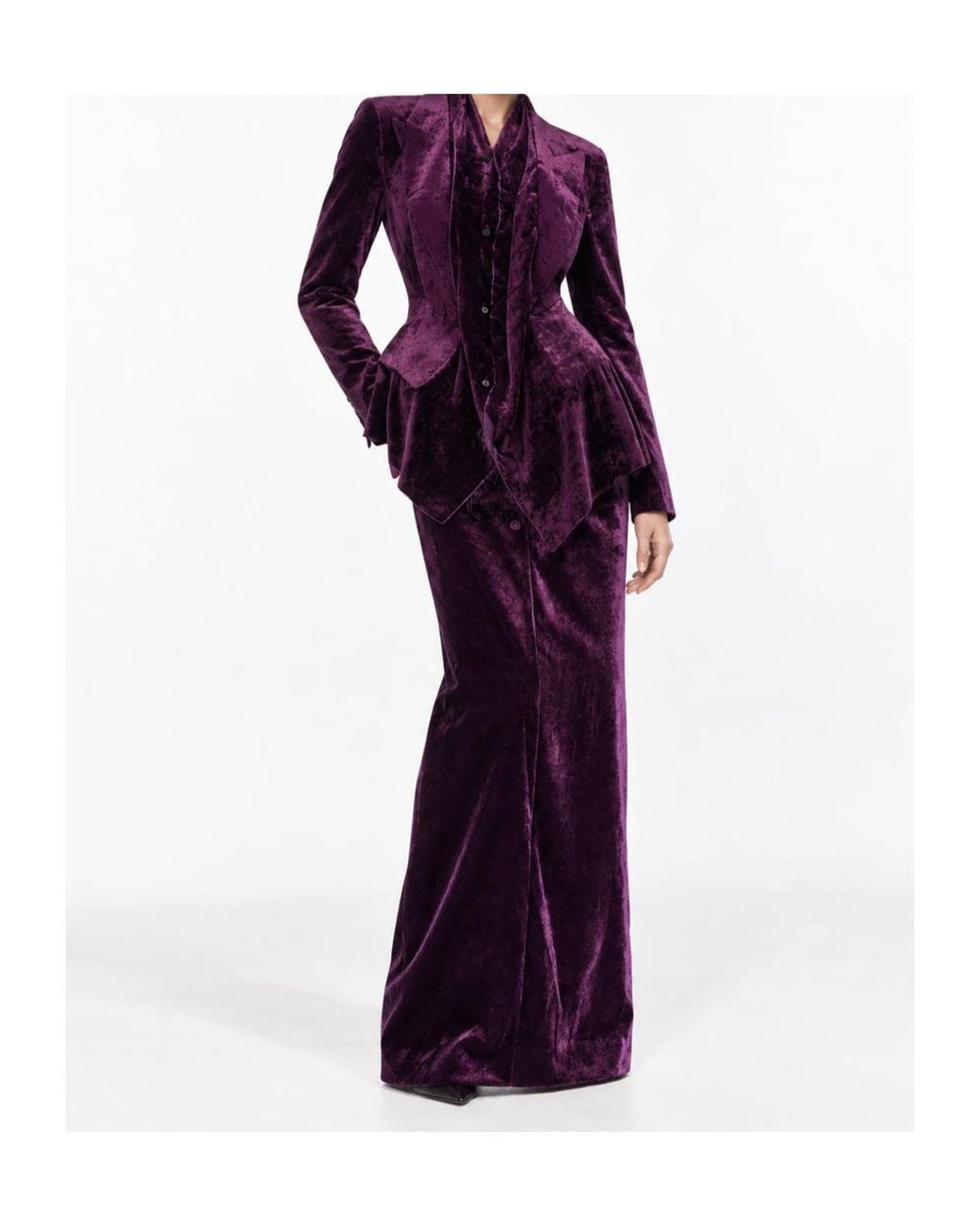 Maison Margiela Purple Midi Skirts