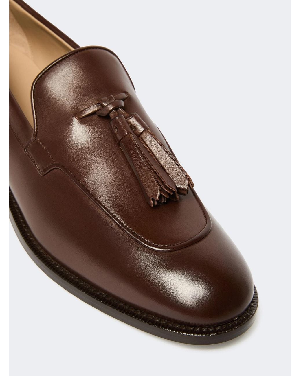 Max Mara Brown Tassel Loafers