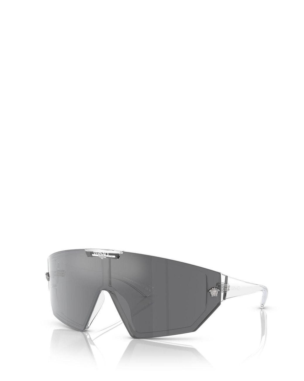 Versace Gray Pilot-Frame Sunglasses for men