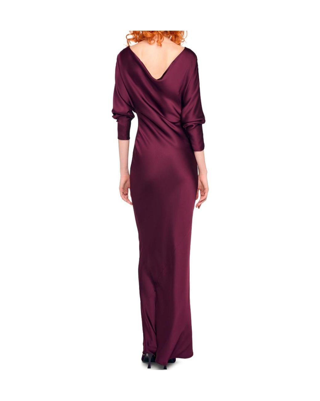 Norma Kamali Red Dolman Maria Maxi Dress