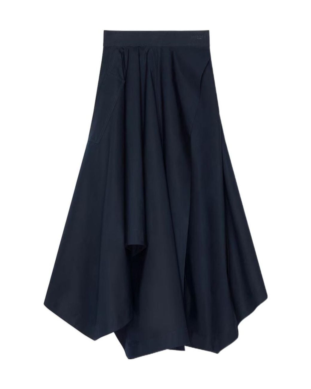 Givenchy Blue Long Asymmetric Skirt