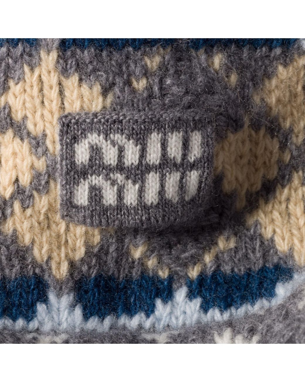 Miu Miu White Wool And Cashmere Visor Hat