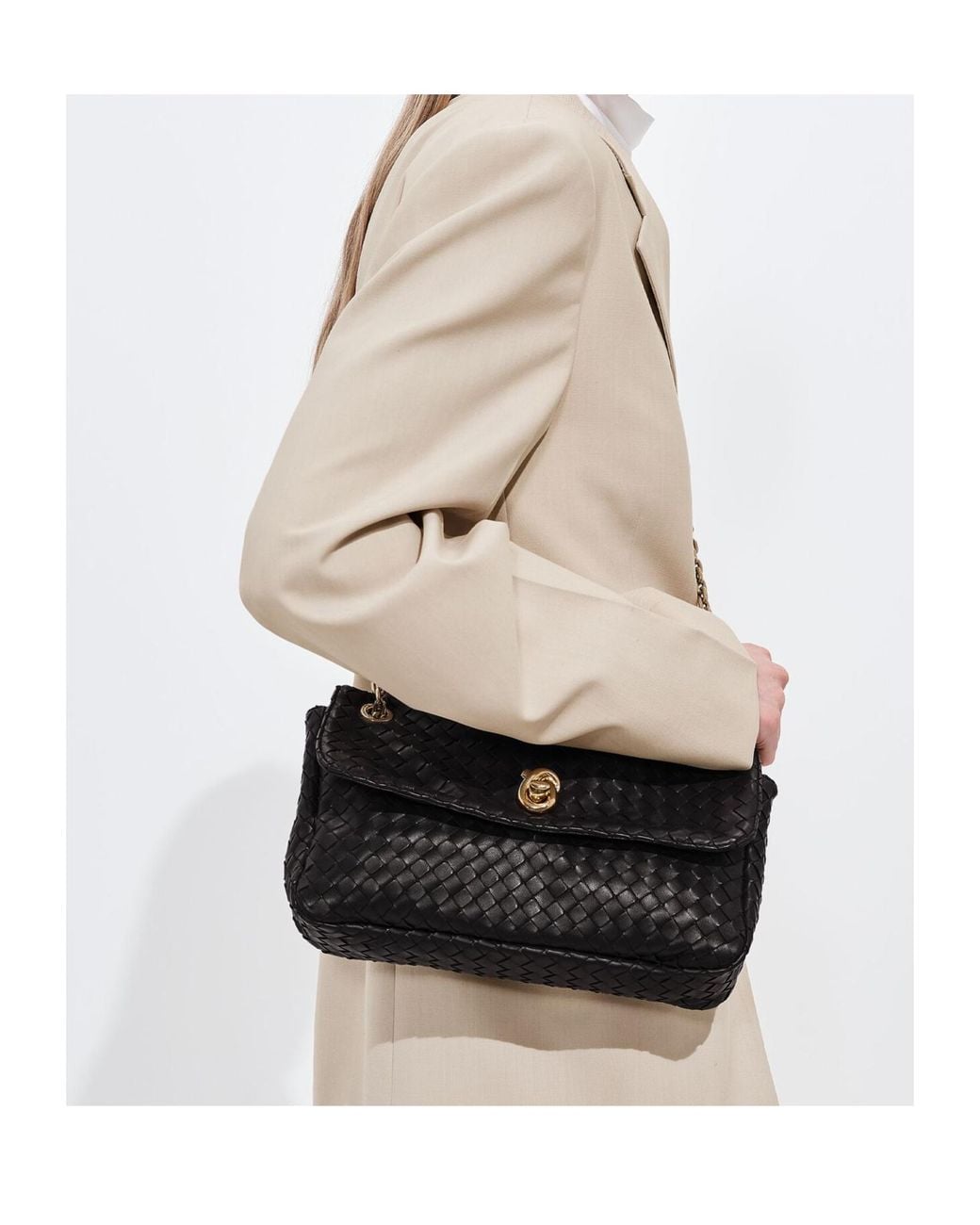 Bottega Veneta Black Madison Shoulder Bag