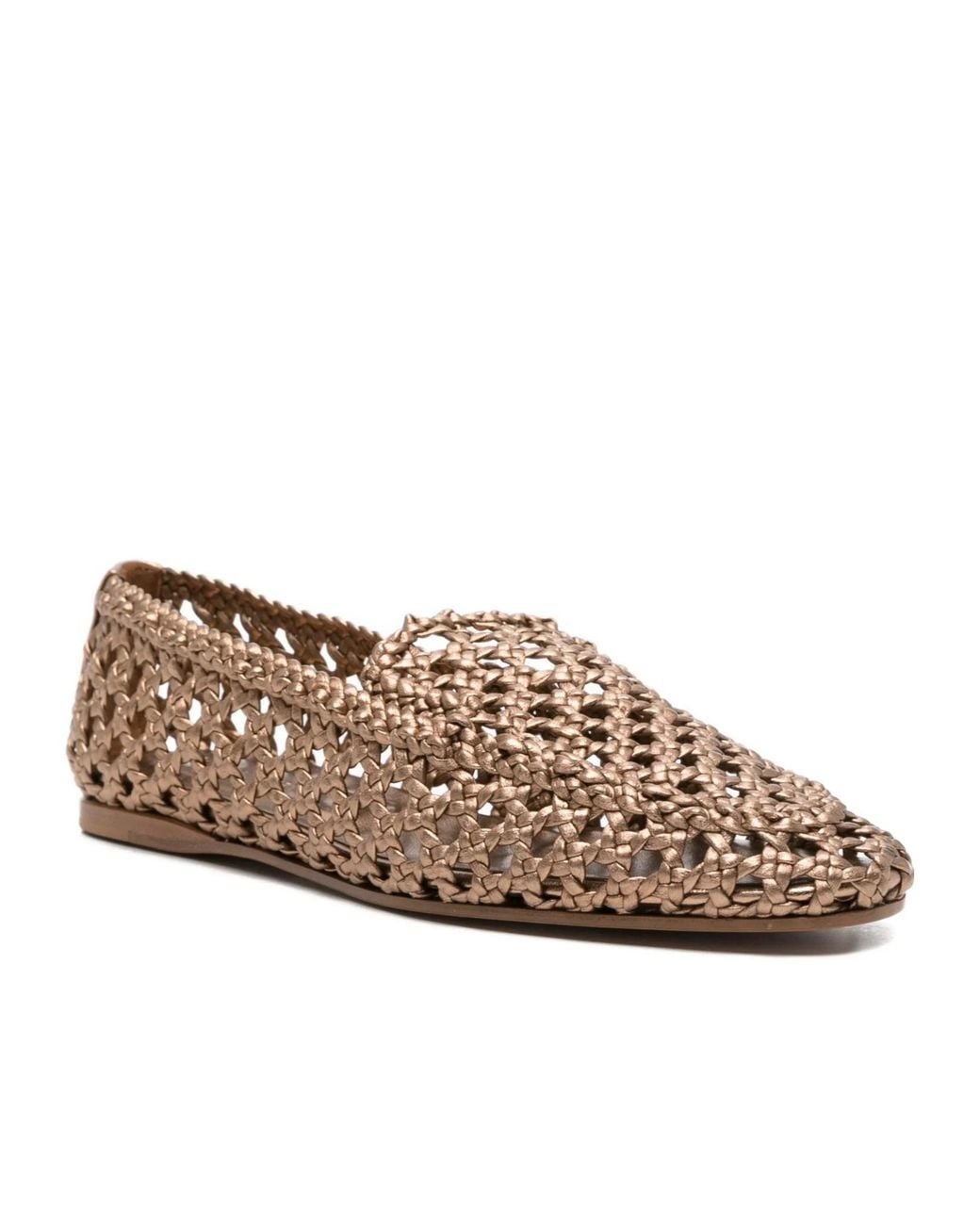 Forte_forte Brown Woven Flat Shoes