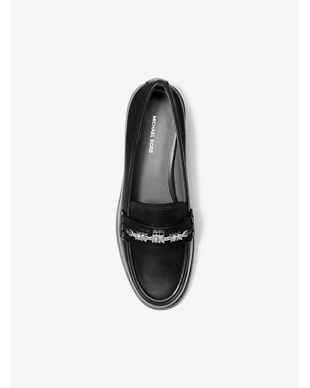 MICHAEL Michael Kors Black Dina Leather Loafer