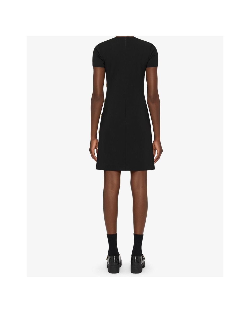 Givenchy Black V-Neck Short-Sleeved Mini Dress