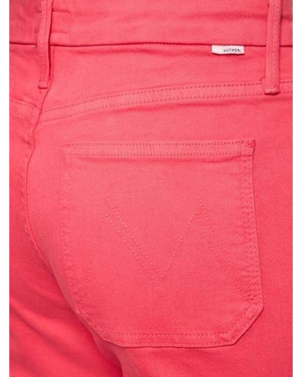 Mother Red Pocket Hem Jeans And Ankle-Trimmed Jeans