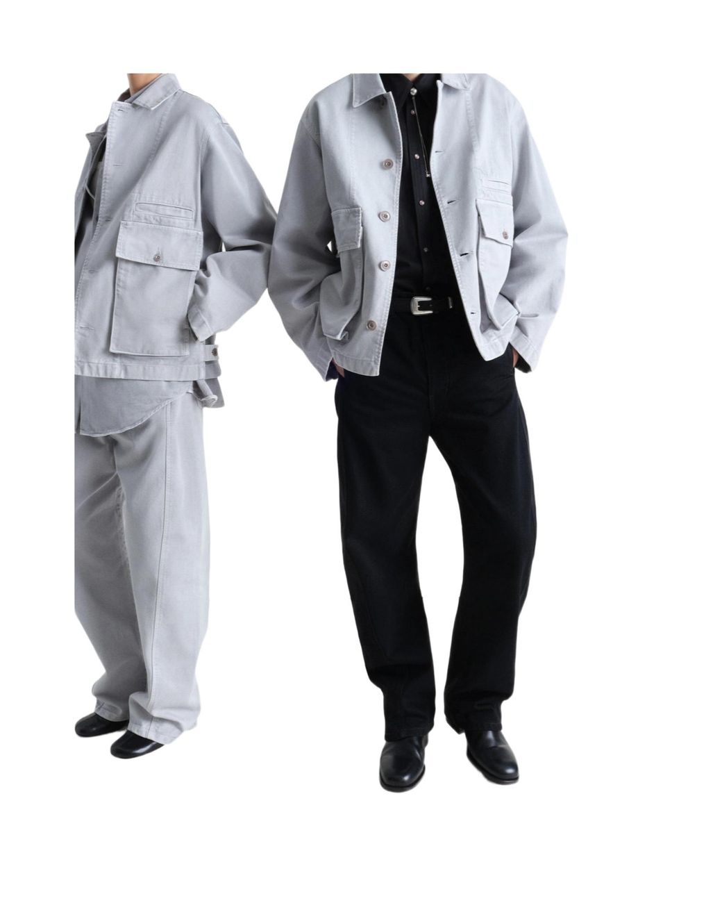 Lemaire Blue Long Sleeved Buttoned Jacket for men
