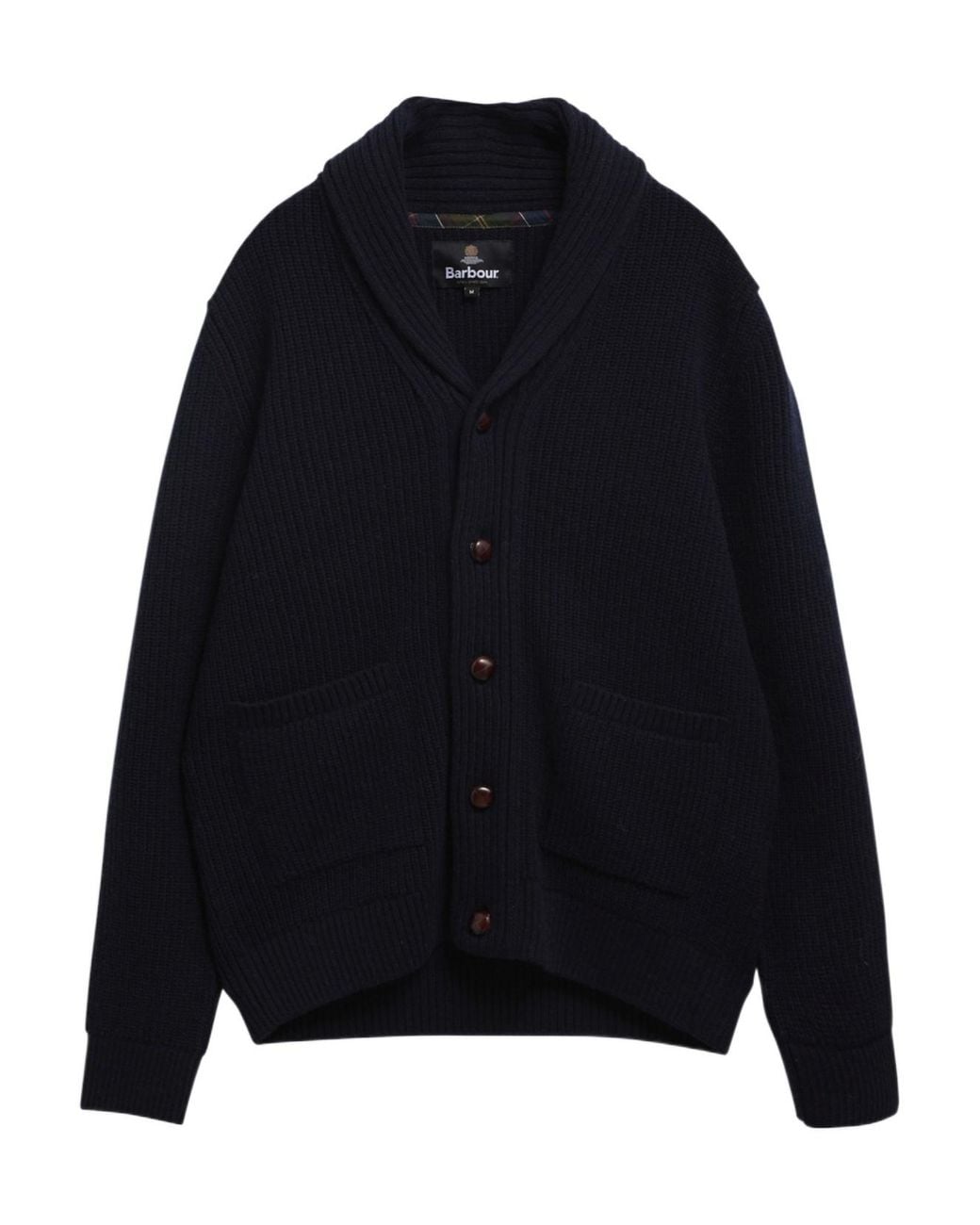 Barbour Blue Buttoned Cardigan for men