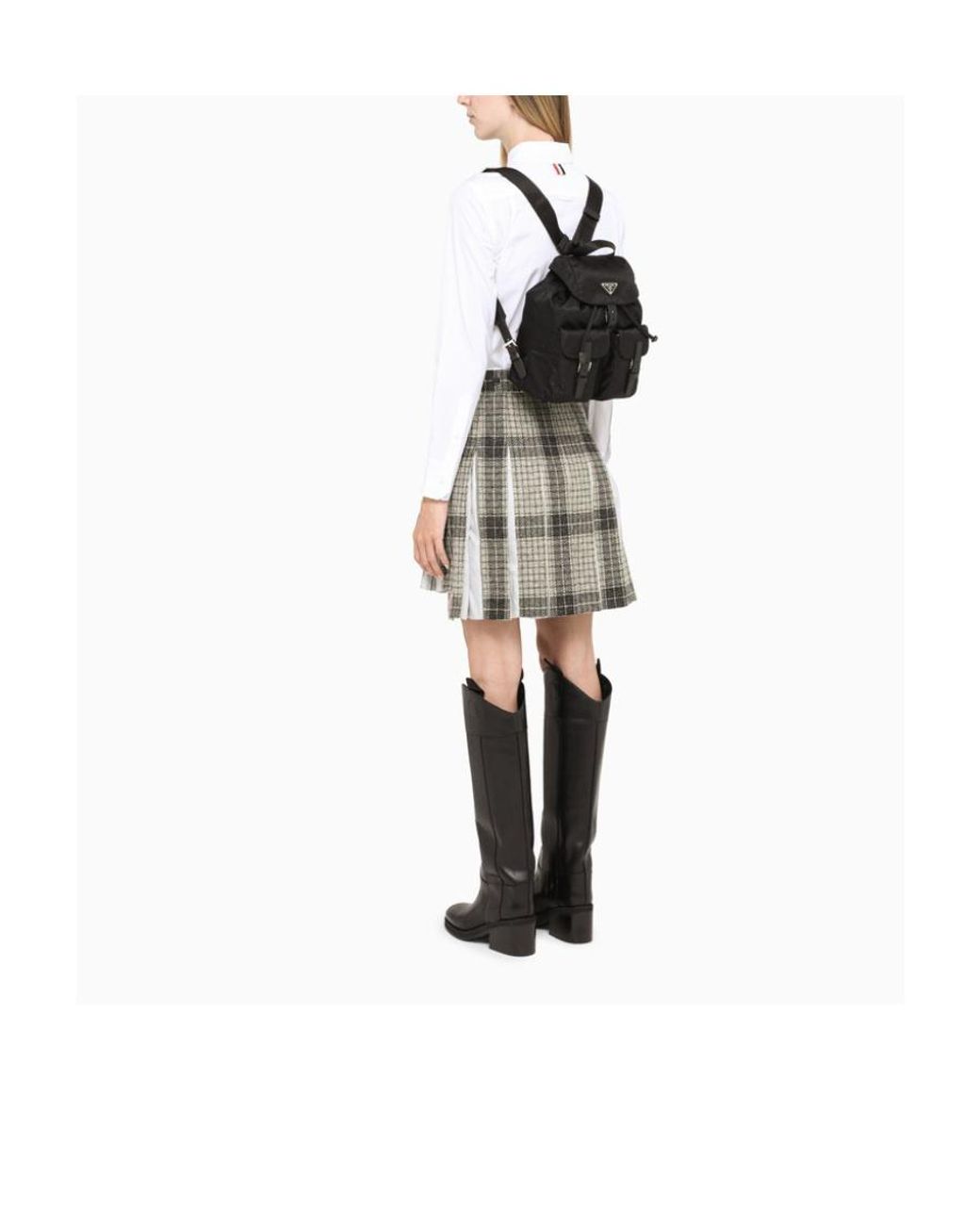 Prada Black Logo Backpack