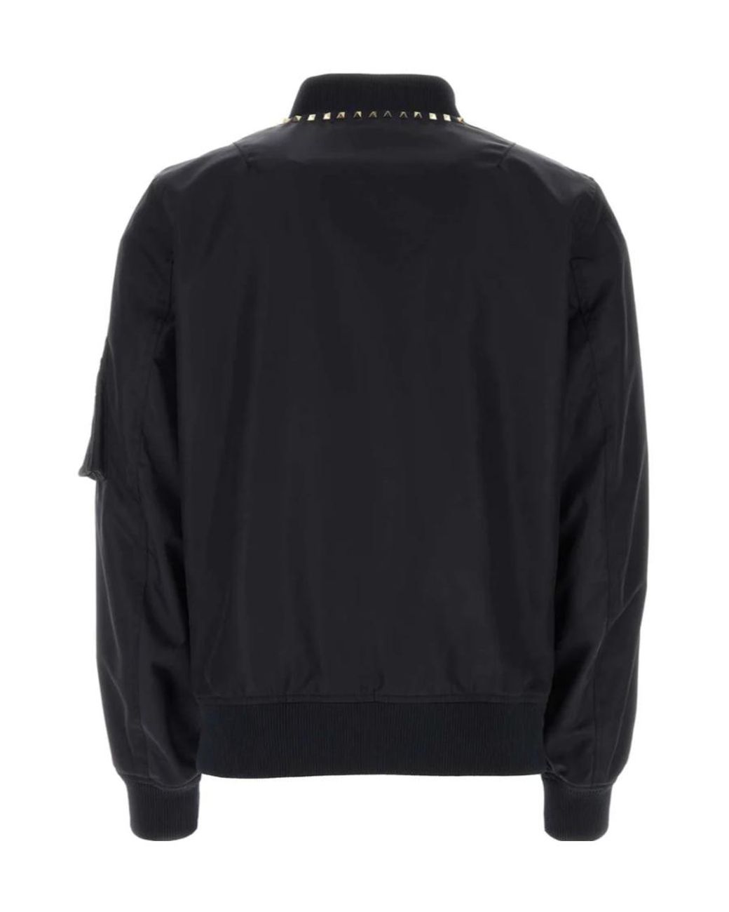 Valentino Blue Zip-Up Long-Sleeved Bomber Jacket for men