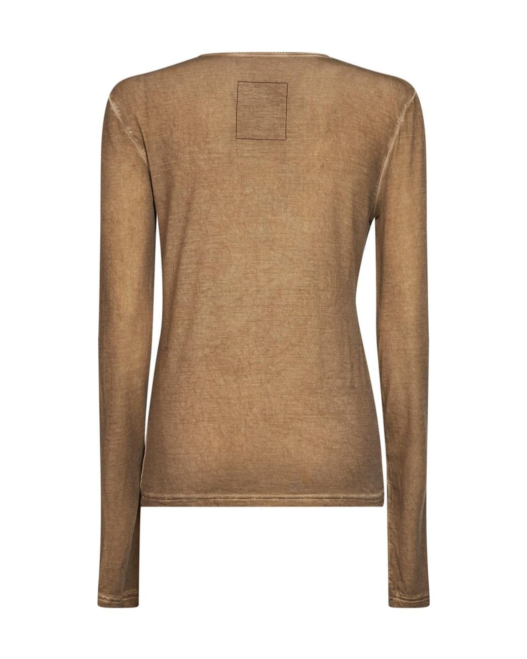 Uma Wang Green Long-Sleeve Knit Top