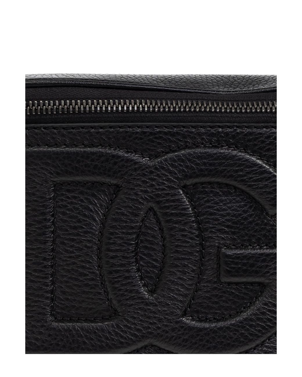Dolce & Gabbana Black 3D-Effect Dg Logo Belt Bag for men
