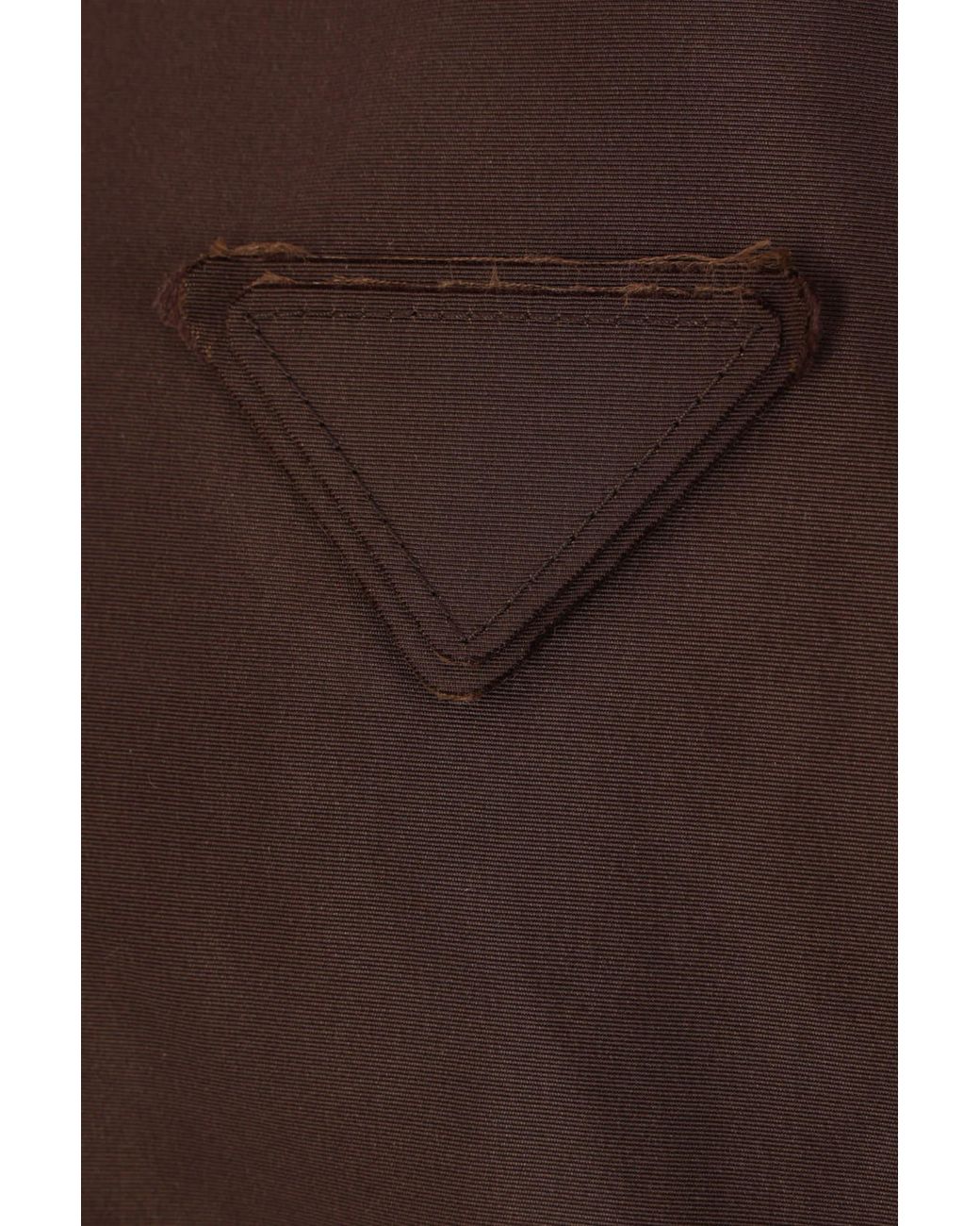 Prada Brown Zip-Up Hooded Jacket for men