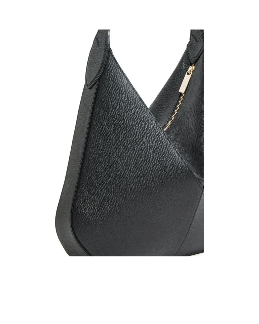 Valextra Black Adjustable Shoulder Bag