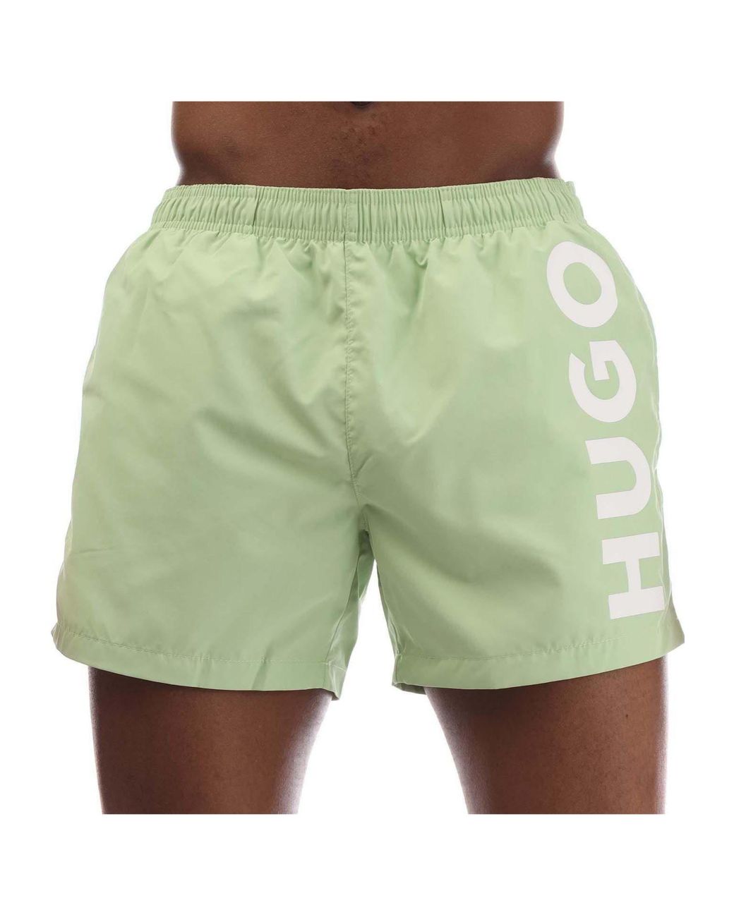 Boss Green Abas Logo Print Swim Shorts for men