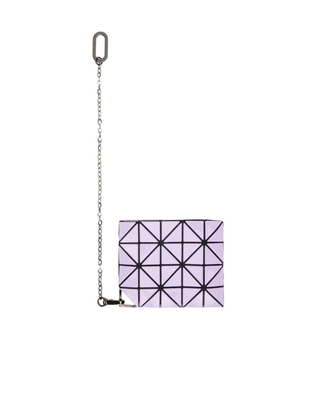 Issey Miyake White Geometric Panelled Wallet