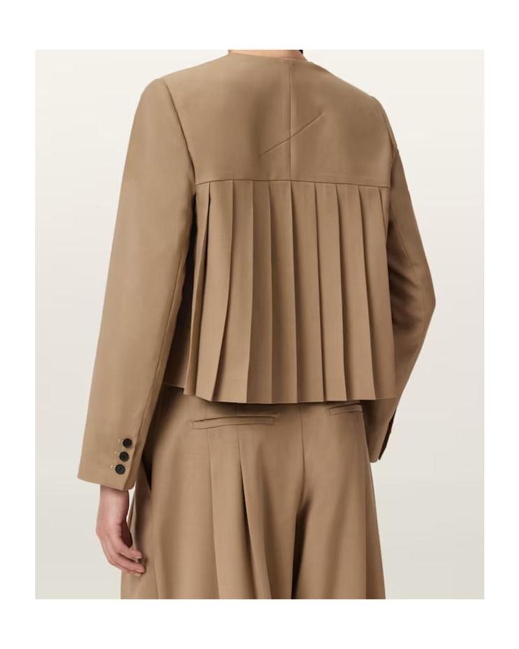 AllSaints Natural Wool-Blend Poppy Blazer
