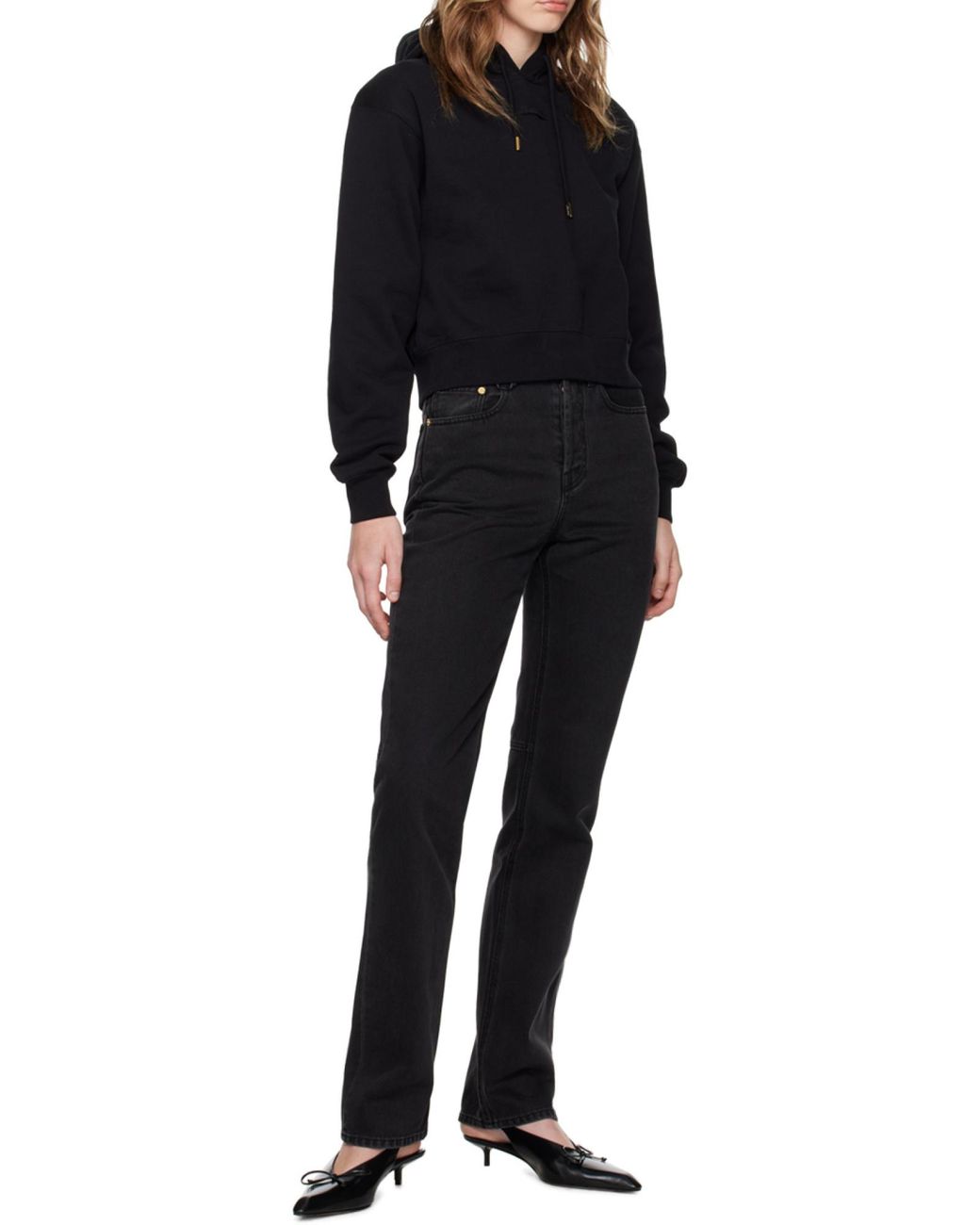 Jacquemus Black 'Le Hoodie Gros Grain' Hoodie With Logo Patch