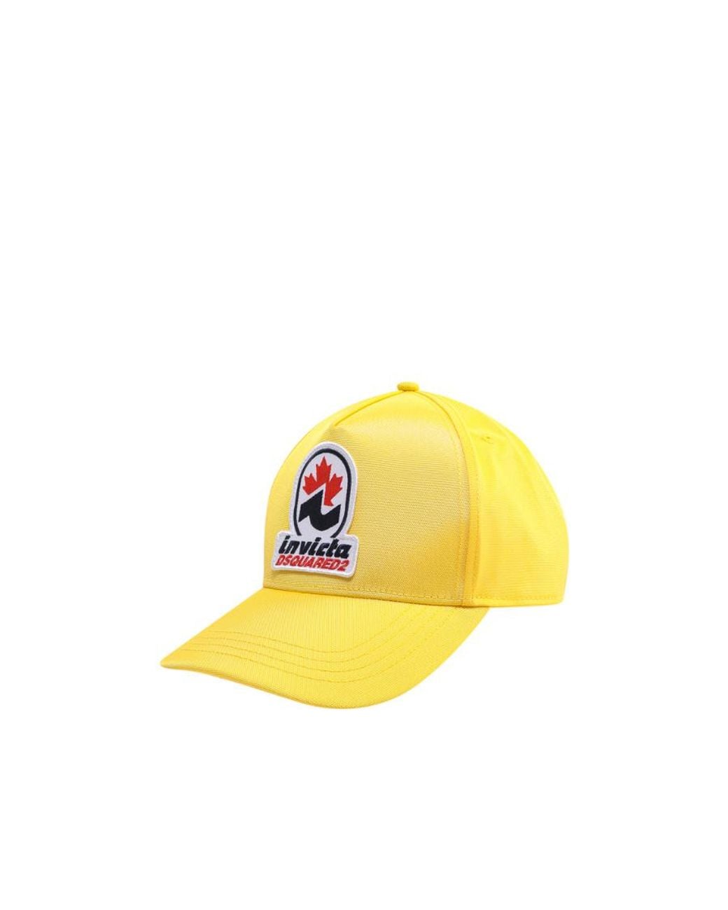 DSquared² Yellow Invicta Logo Patch Baseball Cap for men