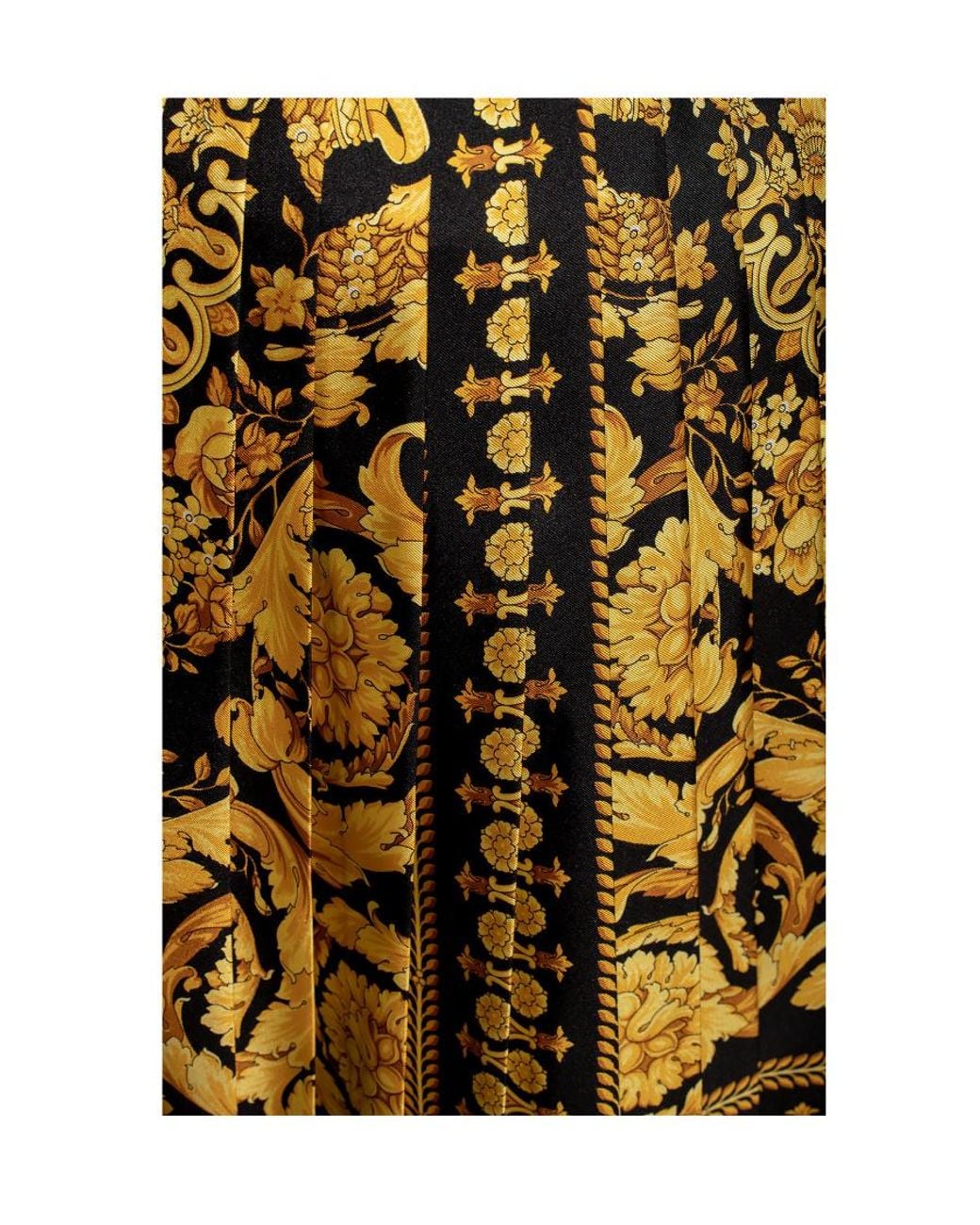 Versace Metallic Baroque Printed Mini Skirt