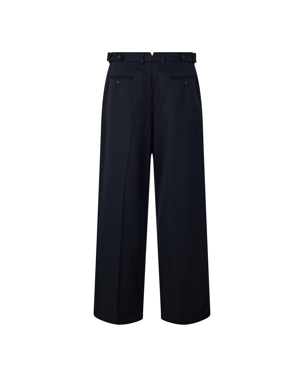 Emporio Armani Blue High-Waisted Wide-Leg Trousers for men