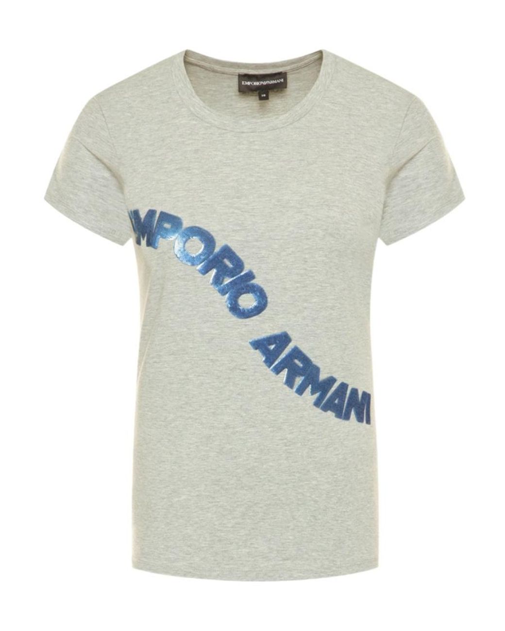 Emporio Armani Blue Logo Details T-Shirt