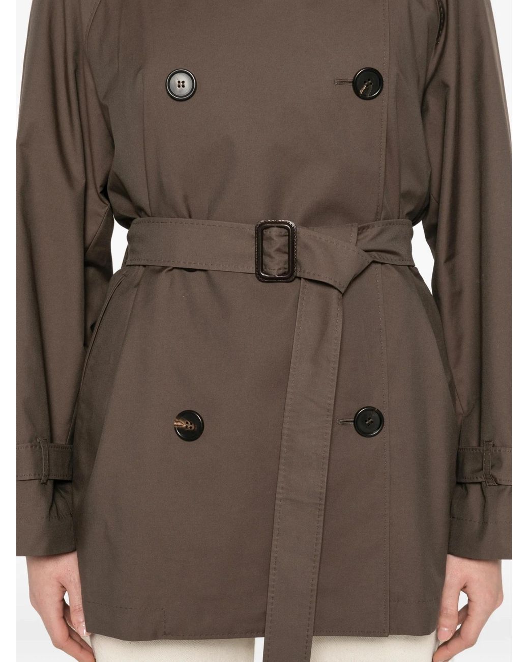 Max Mara Brown The Cube Calle Double-Breasted Coat
