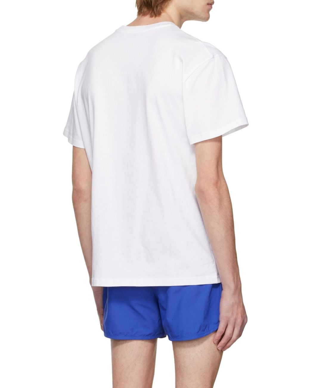 J.W. Anderson White Jw Anderson Logo Embroidered Crewneck T-Shirt for men