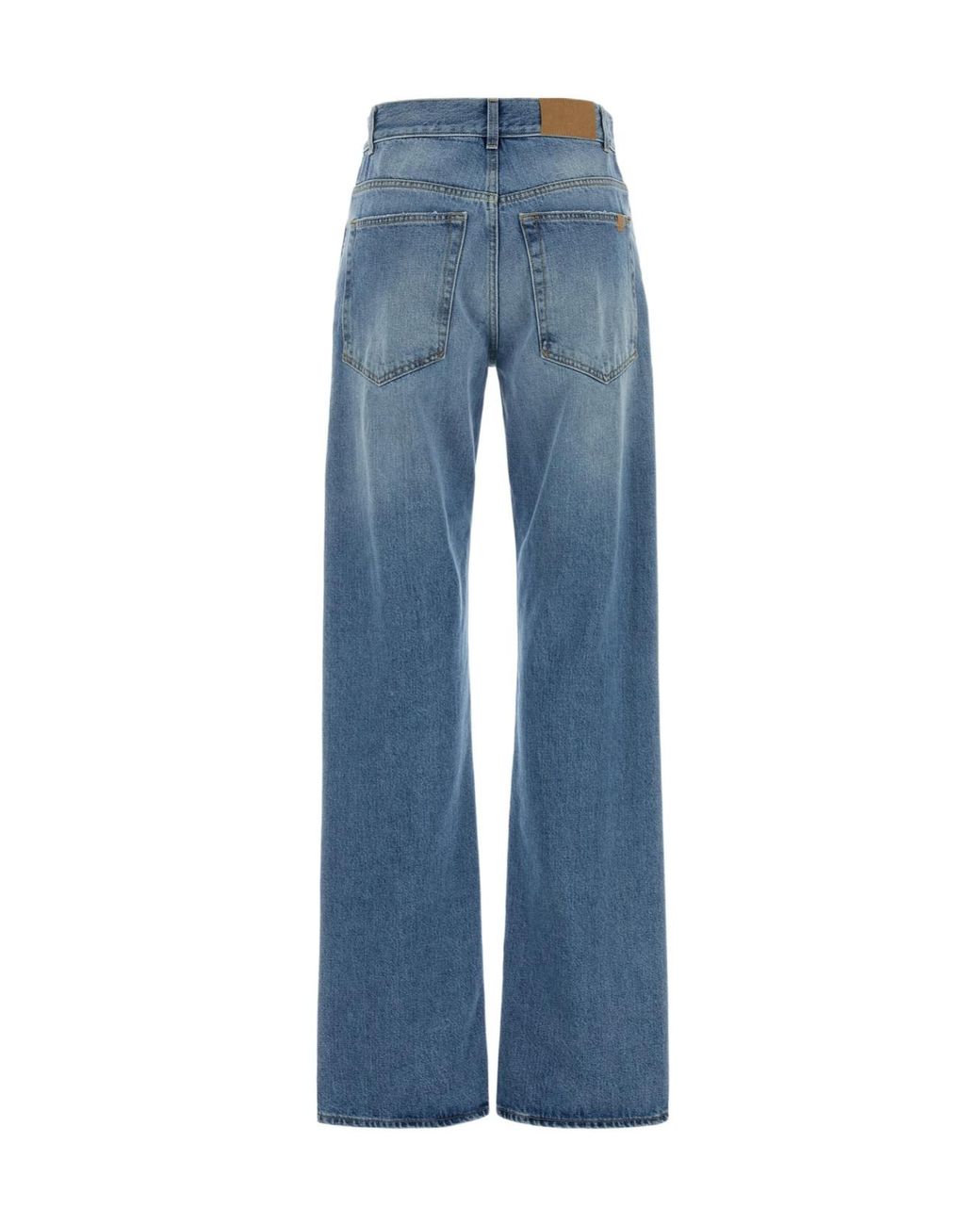 Calvin Klein Blue 02 High-Rise Straight Jeans