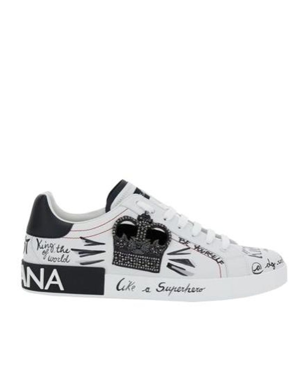 Dolce & Gabbana Multicolor Graphic Printed Low-Top Sneakers for men