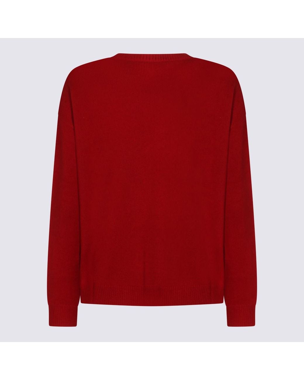 Max Mara Red Mxmterra Oversized Jumper