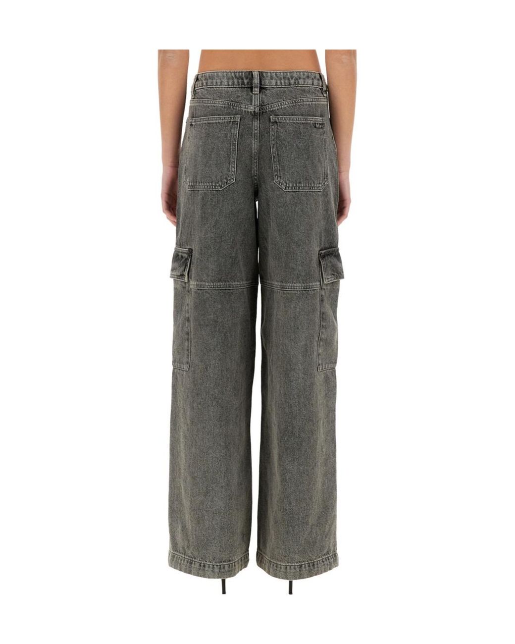 MICHAEL Michael Kors Gray Wide-Leg Cargo Jeans
