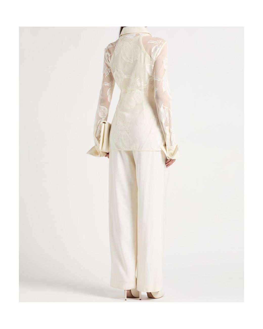 Sportmax White Lace Shirt
