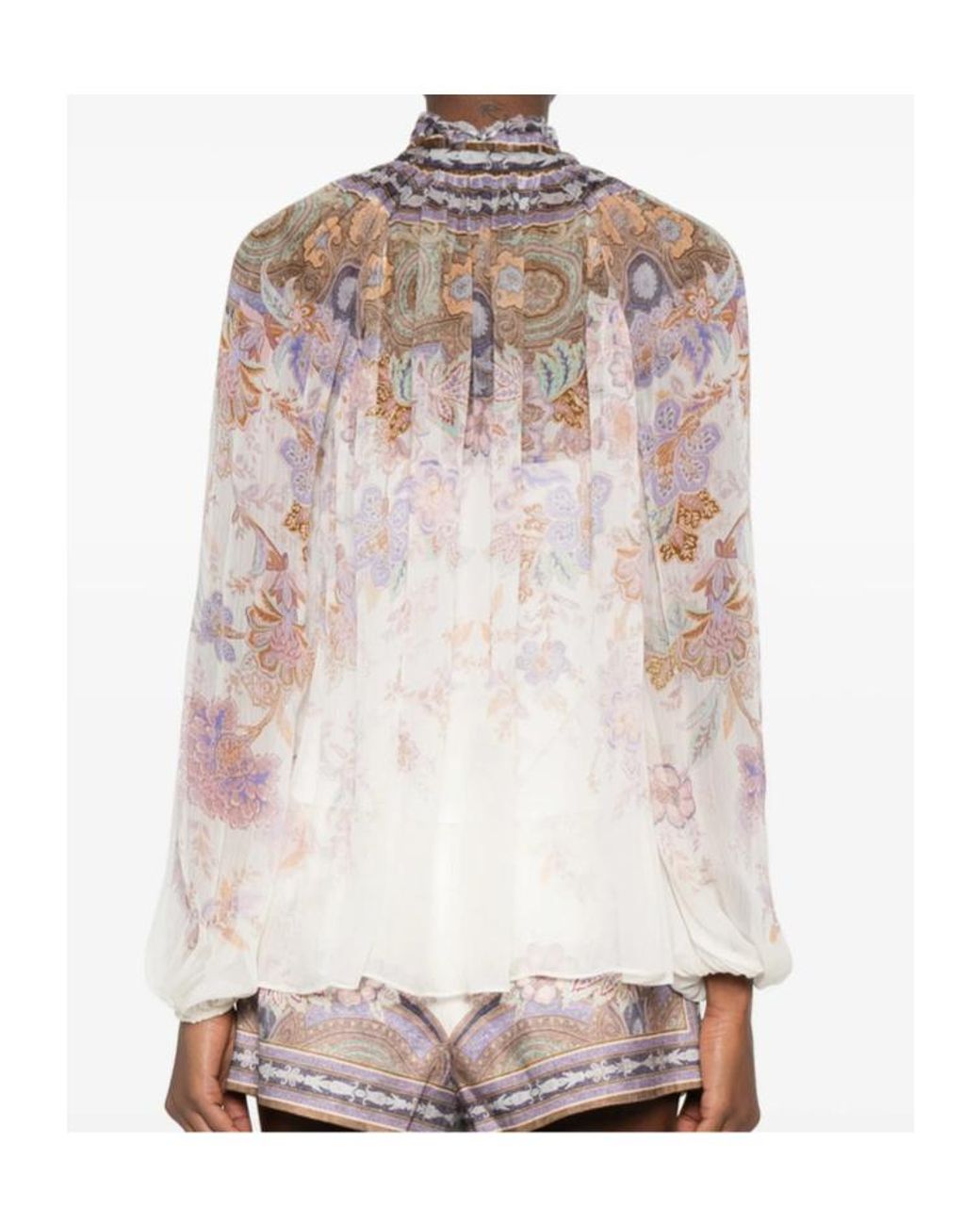 Zimmermann White Patterned Blouse
