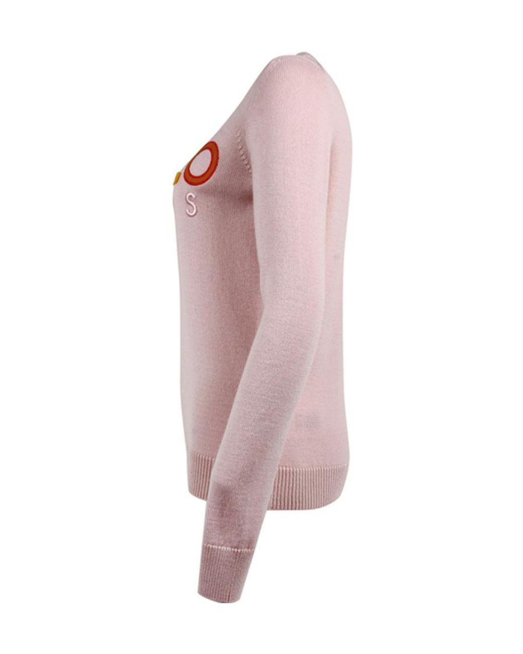 KENZO Pink Colored Letter Logo Knitted Pullover