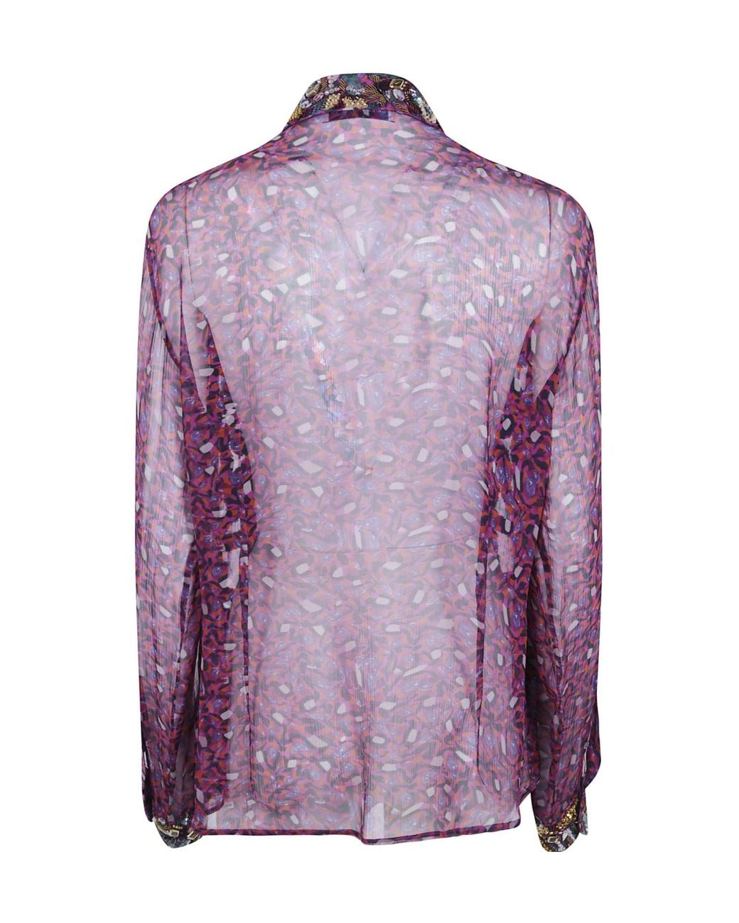 Dries Van Noten Purple Sequined Shirt