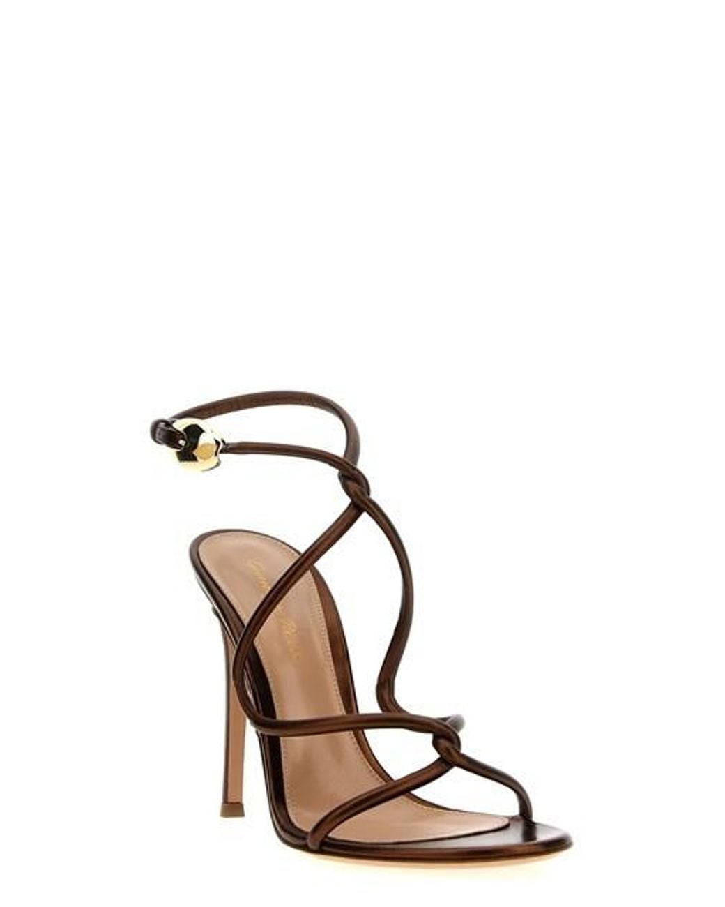 Gianvito Rossi Metallic Stiletto High Heel Sandals