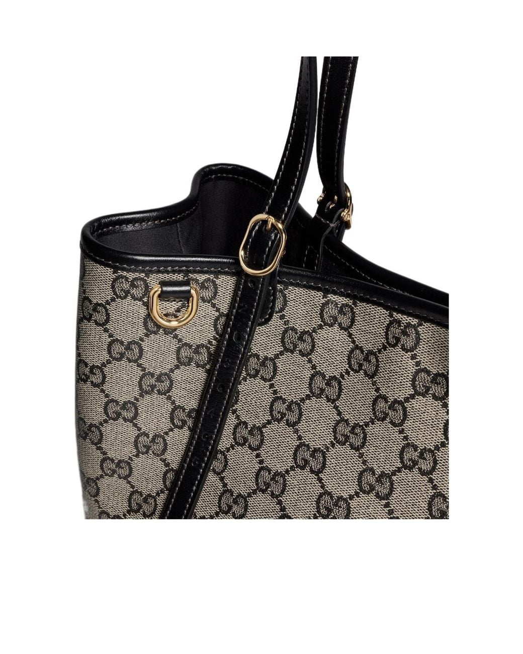 Gucci Black Gg Emblem Medium Tote Bag
