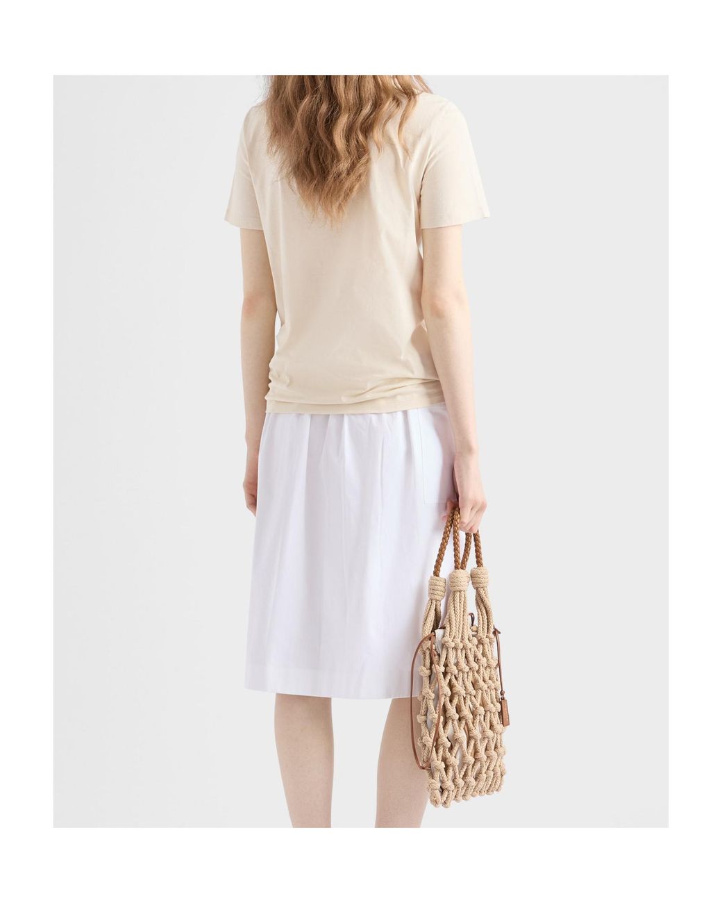Prada White Short-Sleeved Crewneck T-Shirt