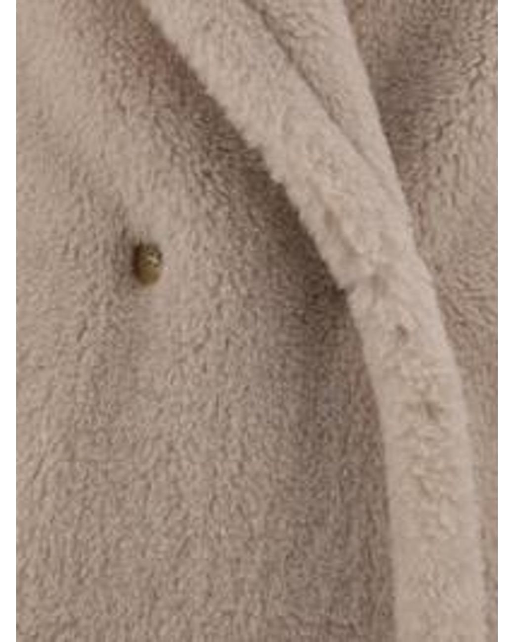 Max Mara Natural Tedgirl Button-Up Long Coat